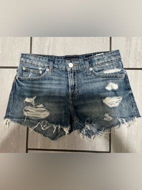 Lucky Brand Distressed Blue Denim Cutoff Shorts
